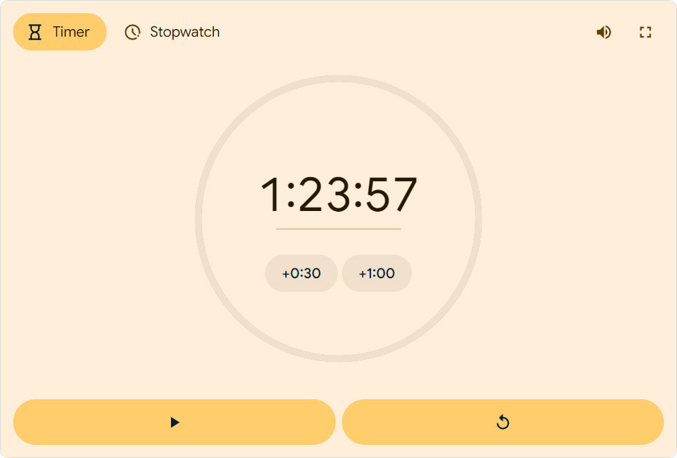 Google met à jour le minuteur et le chronomètre dans le moteur de recherche Google met à jour le minuteur et le chronomètre dans le moteur de recherche