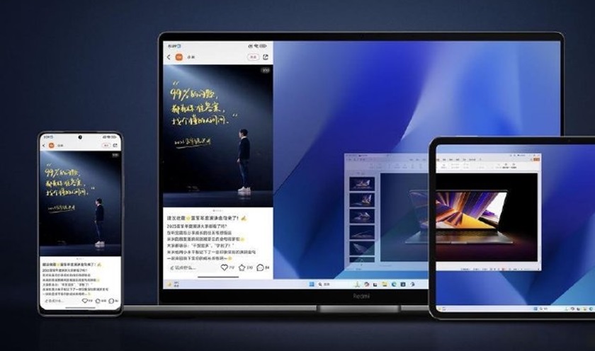 Xiaomi a révélé la possibilité de partager les smartphones Redmi K70 et les ordinateurs portables Redmi Book 2024 avec HyperOS. Xiaomi a révélé la possibilité de partager les smartphones Redmi K70 et les ordinateurs portables Redmi Book 2024 avec HyperOS.
