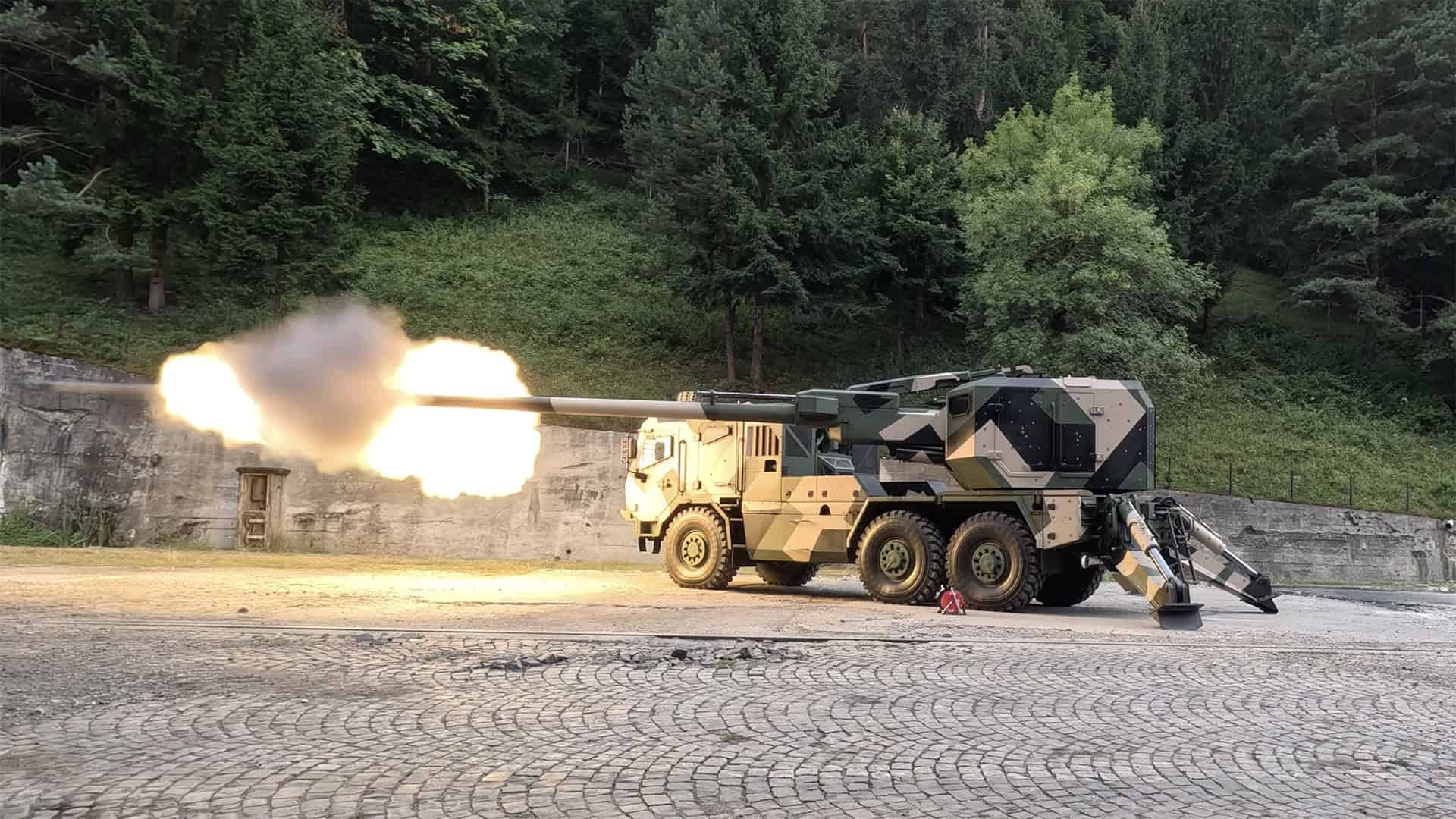 La Slovaquie teste ses propres obusiers automoteurs EVA M2 La Slovaquie teste ses propres obusiers automoteurs EVA M2