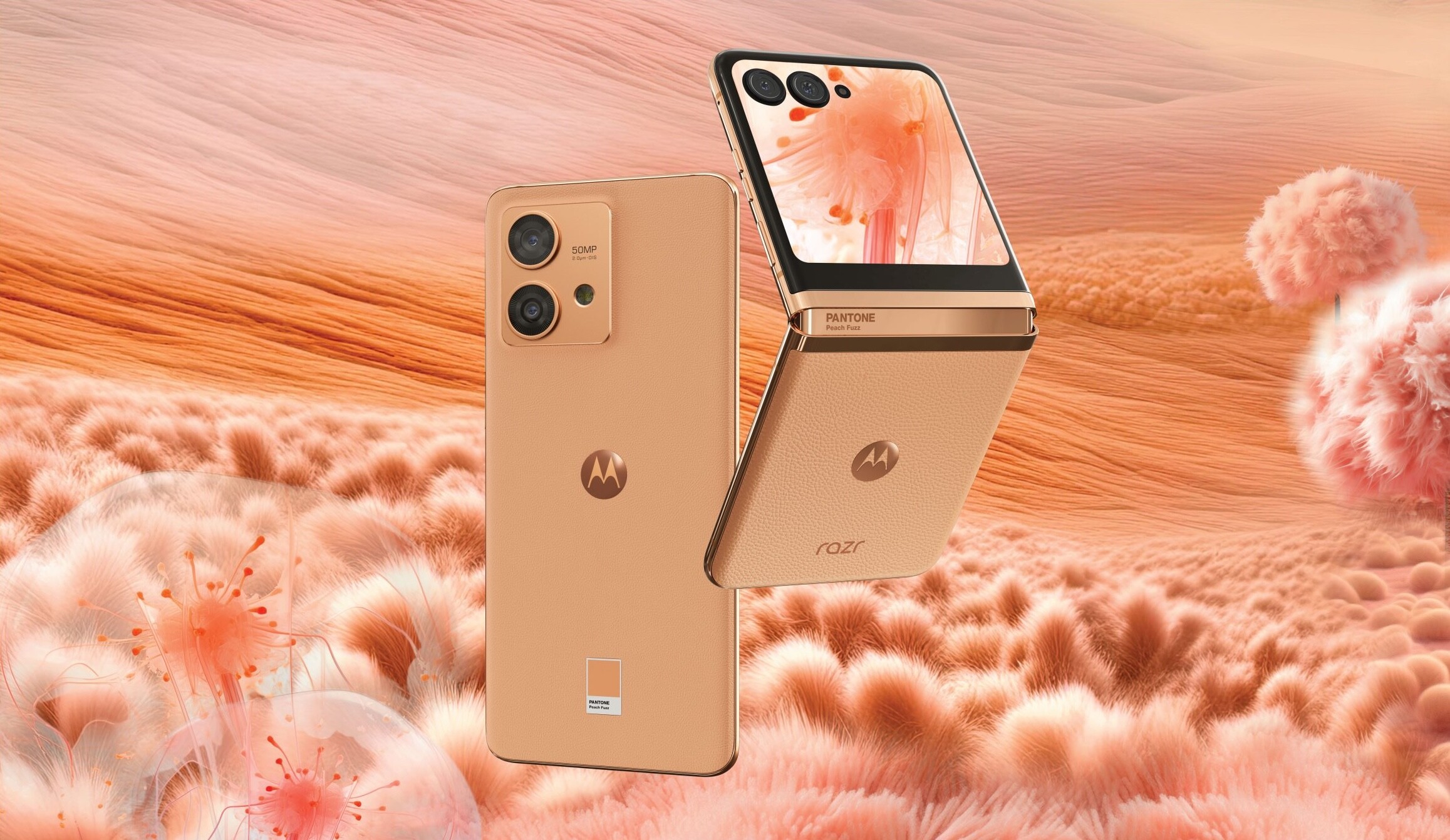 Motorola présente le Razr 40 Ultra et le Edge 40 Neo en Peach Fuzz - la couleur de 2024 selon Pantone Motorola présente le Razr 40 Ultra et le Edge 40 Neo en Peach Fuzz - la couleur de 2024 selon Pantone