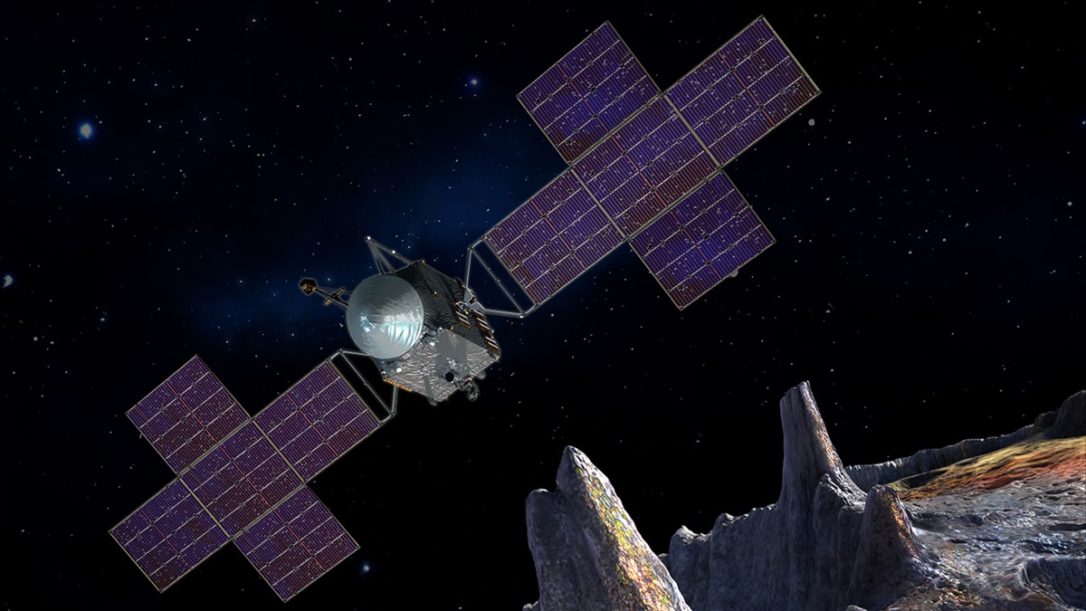 La station interplanétaire Psyche a envoyé les premières photos de l'espace en direction d'un astéroïde situé entre Mars et Jupiter. La station interplanétaire Psyche a envoyé les premières photos de l'espace en direction d'un astéroïde situé entre Mars et Jupiter.