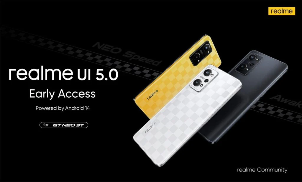 Le realme GT Neo 3T a reçu une version bêta de realme UI 5.0 avec le système d'exploitation Android 14. Le realme GT Neo 3T a reçu une version bêta de realme UI 5.0 avec le système d'exploitation Android 14.