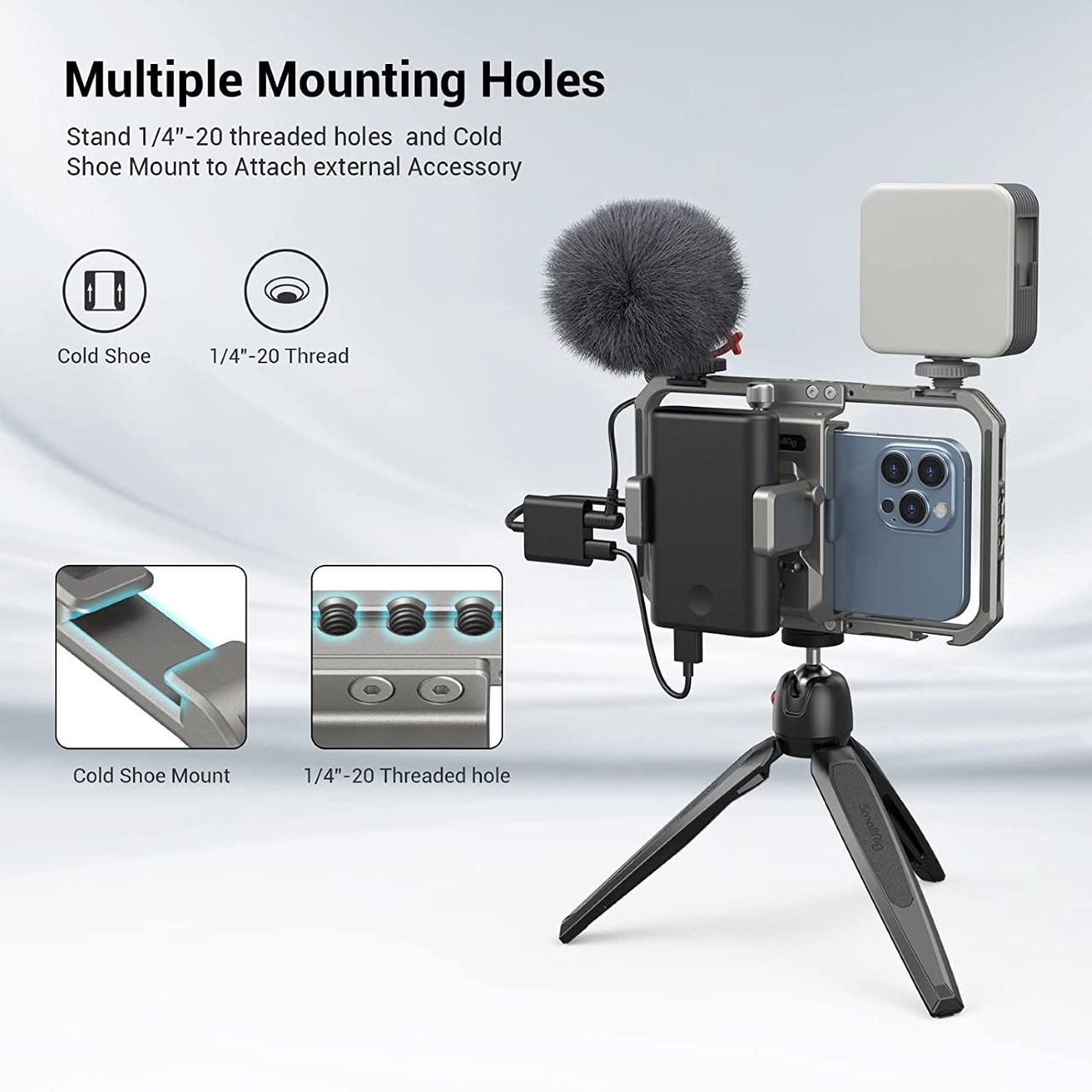 Transformez votre iPhone en une installation de réalisation de films professionnelle avec cette plate-forme de téléphone modulaire-14