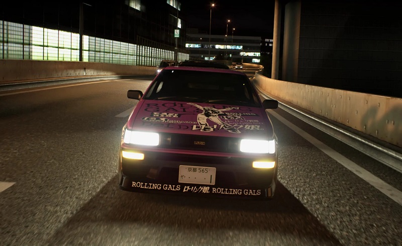 Voiture de course dans Tokyo Xtreme Racer. Voiture de course dans Tokyo Xtreme Racer.