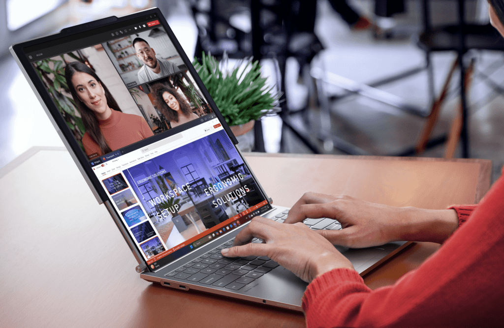 ThinkBook Plus Gen 6 à l'état déplié ThinkBook Plus Gen 6 à l'état déplié
