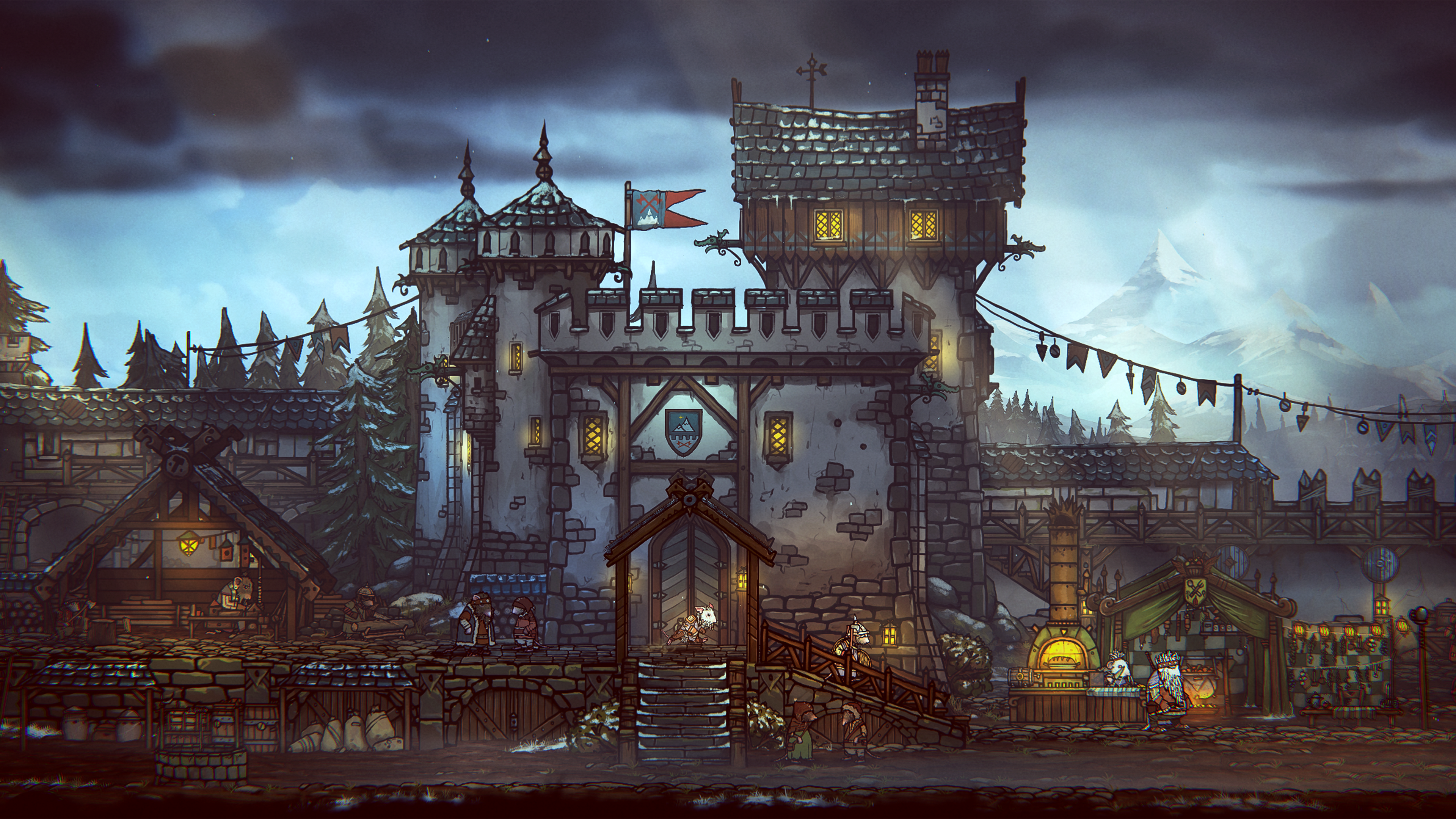 Territoire enneigé dans Tails of Iron 2 Territoire enneigé dans Tails of Iron 2