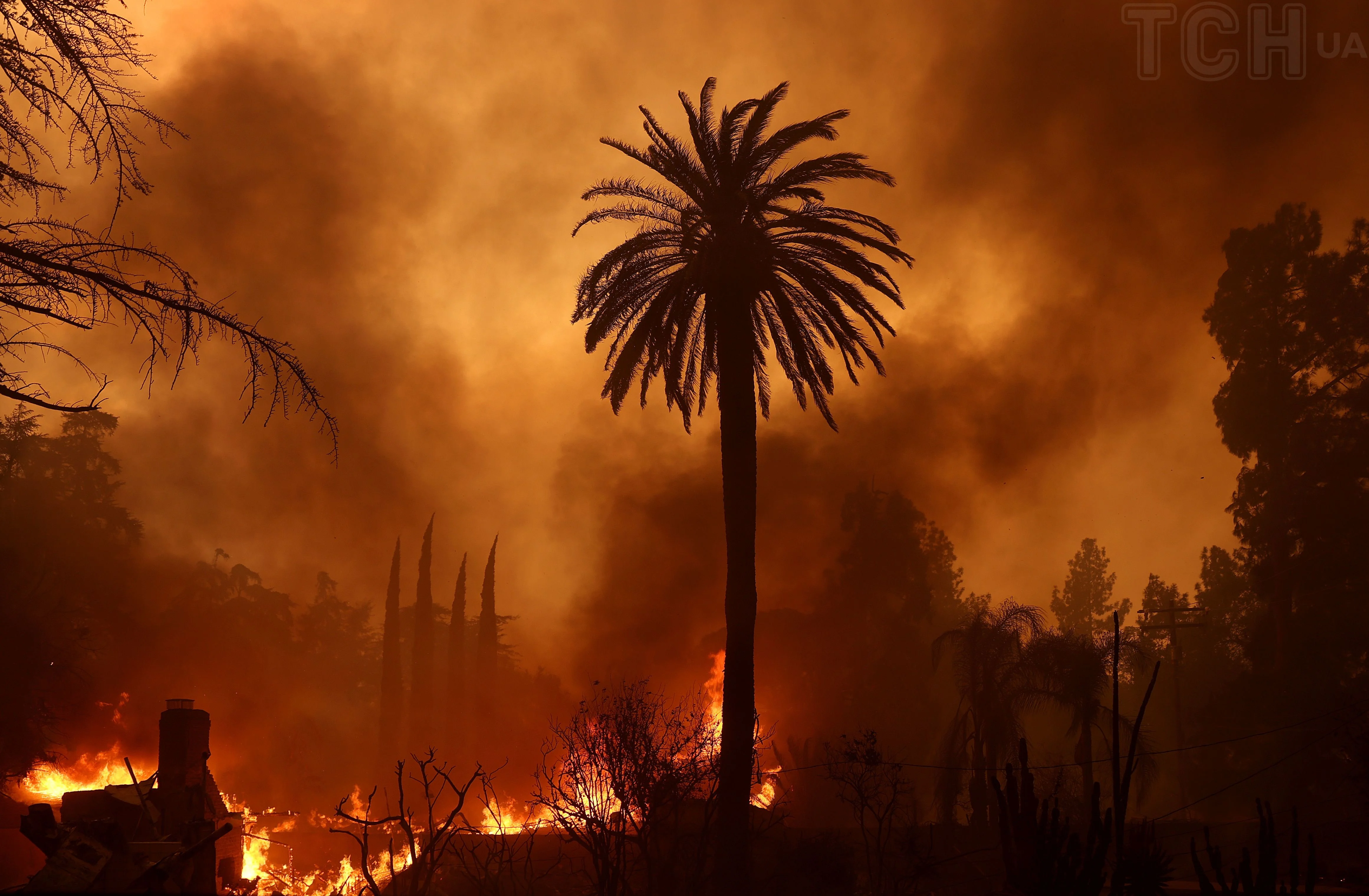 Feu de forêt à Los Angeles Feu de forêt à Los Angeles