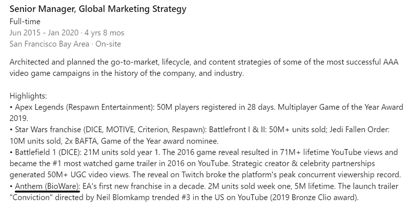 L'échec d'Anthem n'a pas été un désastre pour Electronic Arts : le nombre de copies vendues du shooter scandaleux de BioWare a été révélé-2 L'échec d'Anthem n'a pas été un désastre pour Electronic Arts : le nombre de copies vendues du shooter scandaleux de BioWare a été révélé-2