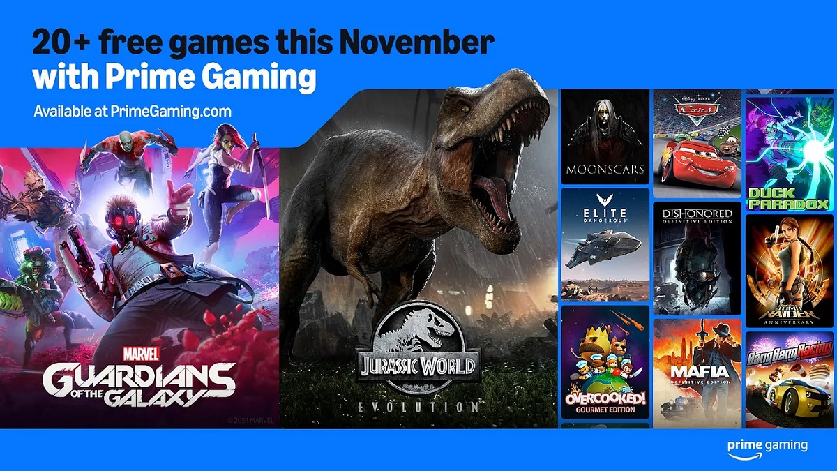 L'offre Amazon Prime Gaming de novembre pour 24 jeux, dont Marvel's Guardians of the Galaxy et Mafia : Definitive Edition L'offre Amazon Prime Gaming de novembre pour 24 jeux, dont Marvel's Guardians of the Galaxy et Mafia : Definitive Edition