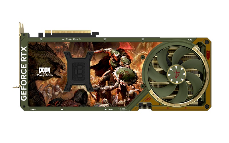 Design de la carte graphique ROG Astral GeForce RTX 5080 DOOM Edition Design de la carte graphique ROG Astral GeForce RTX 5080 DOOM Edition