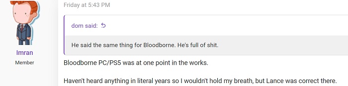Insider : Sony travaillait en effet sur une version mise à jour de Bloodborne pour PS5 et PC, mais a abandonné ces plans pour une raison quelconque.-2 Insider : Sony travaillait en effet sur une version mise à jour de Bloodborne pour PS5 et PC, mais a abandonné ces plans pour une raison quelconque.-2