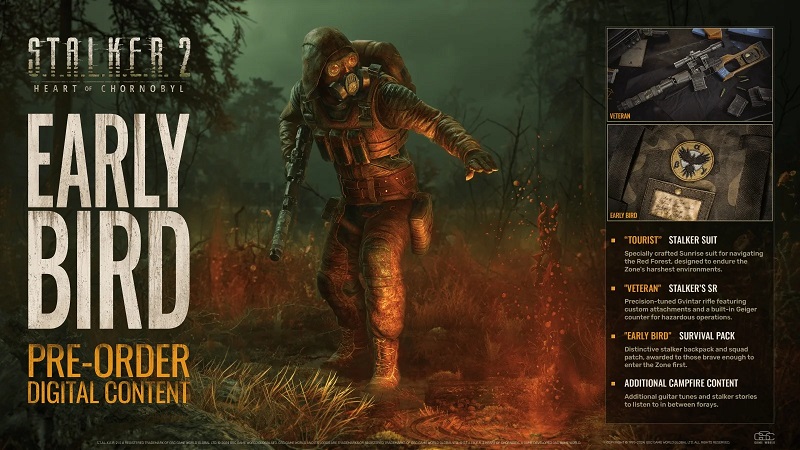Fusil, combinaison et sac à dos - Les développeurs de Stalker 2 : Heart of Chornobyl ont révélé les objets que les joueurs recevront en pré-commande.-2 Fusil, combinaison et sac à dos - Les développeurs de Stalker 2 : Heart of Chornobyl ont révélé les objets que les joueurs recevront en pré-commande.-2