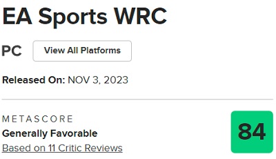 Encore un grand jeu de Codemasters ! Les critiques sont ravis du simulateur de rallye EA Sports WRC et le recommandent à tous les fans du genre.-2 Encore un grand jeu de Codemasters ! Les critiques sont ravis du simulateur de rallye EA Sports WRC et le recommandent à tous les fans du genre.-2