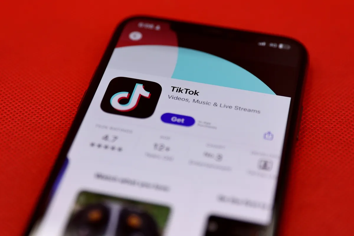 Application TikTok pour IOS L'application TikTok pour IOS. Illustration : Bloomberg