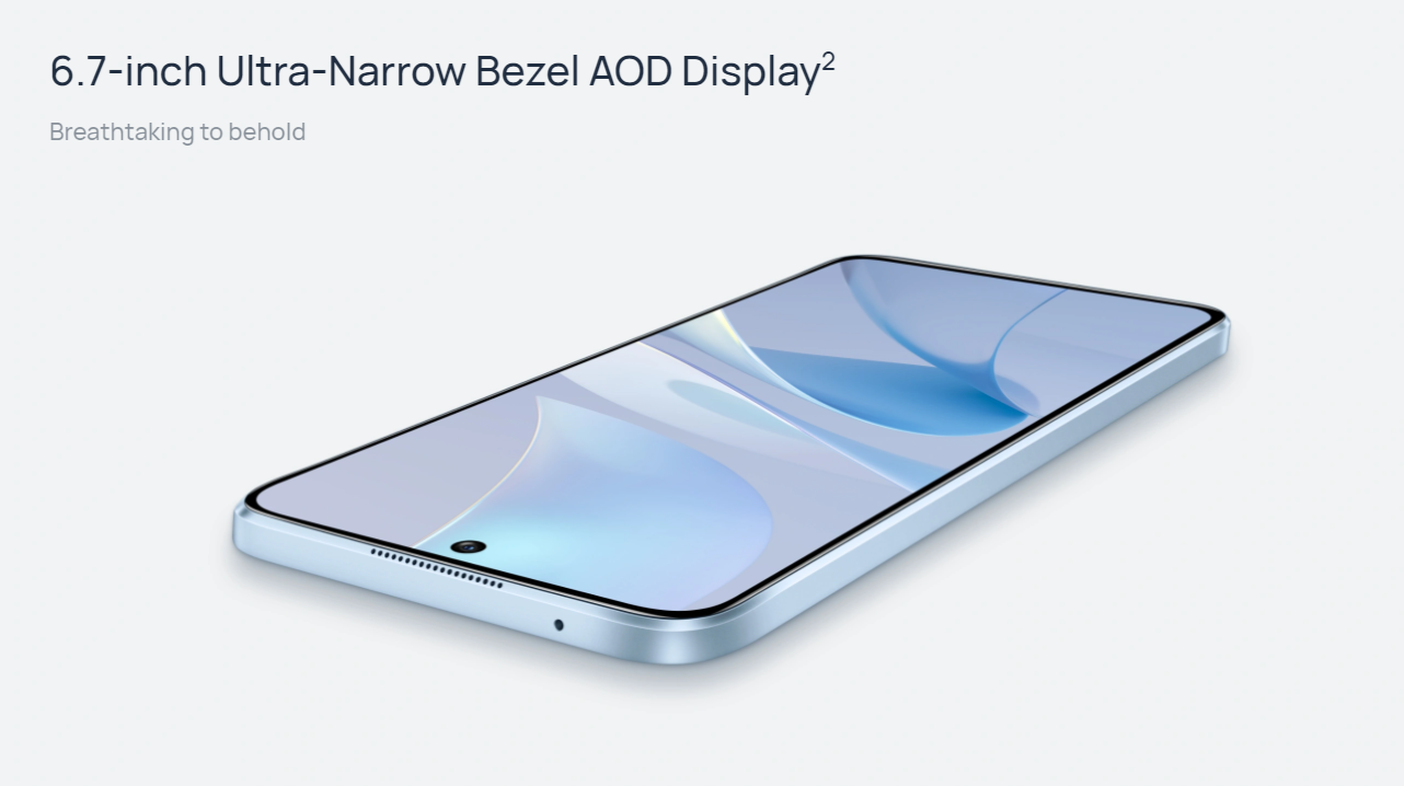 Vue arrière du Huawei nova 13i Vue arrière du Huawei nova 13i