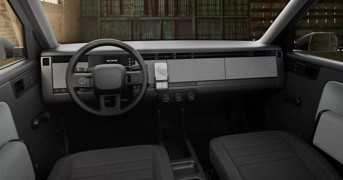 Intérieur et détails du pick-up Slate Intérieur et détails du pick-up Slate
