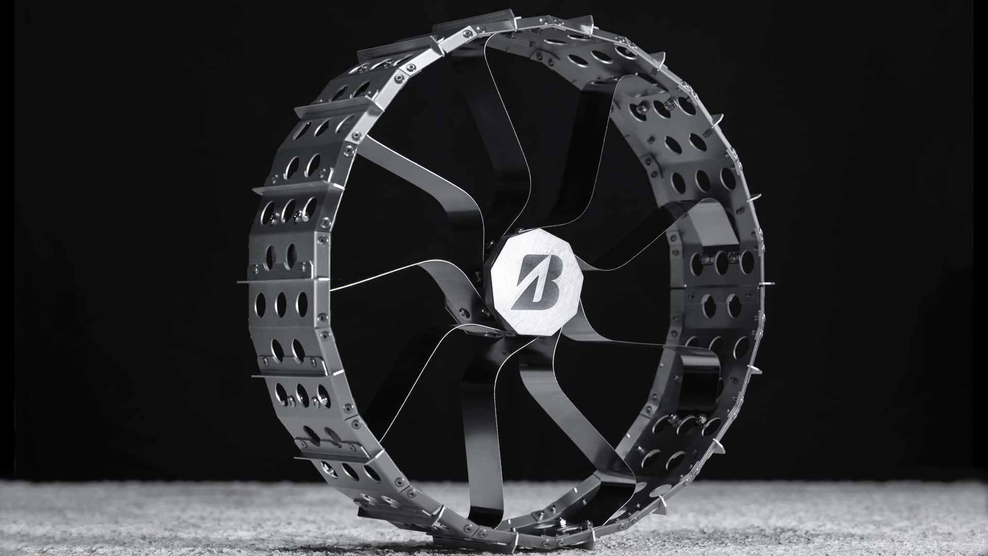 Roue spatiale Bridgestone pour le rover lunaire Roue spatiale Bridgestone pour le rover lunaire