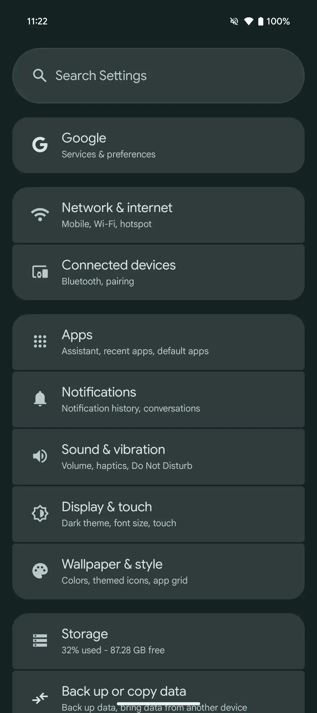 Une image de l'interface Material You remaniée Une image de l'interface Material You remaniée