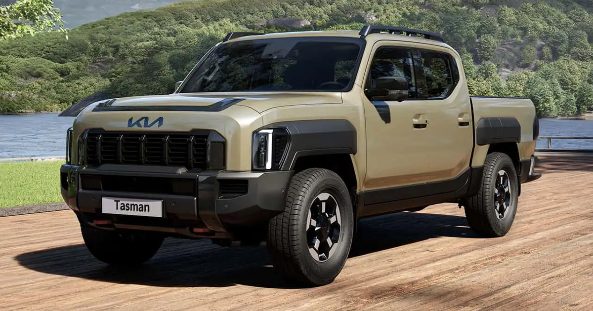 Comparaison Kia Tasman 2025 Cat. Comparaison du Kia Tasman 2025 Cat avec le concept car Weekender