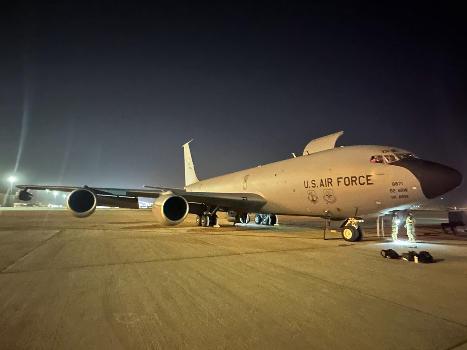 Les États-Unis ont envoyé des ravitailleurs aériens KC-135 Stratotanker à l'Arabie saoudite pour remplacer le KC-10 Extender, qui a été retiré du service après plus de 30 ans de service.