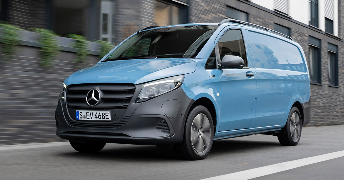 Mercedes-Benz eVito en mouvement Mercedes-Benz eVito en mouvement