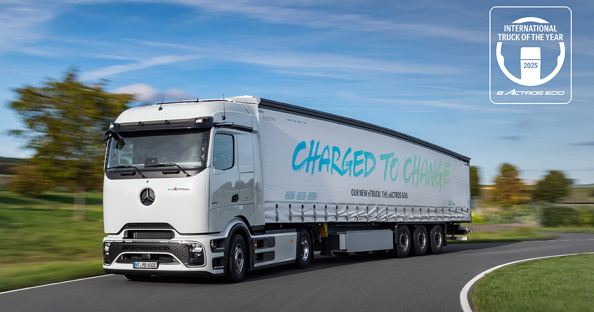 Mercedes-Benz eActros 600 - Camion international de l'année 2025 Mercedes-Benz eActros 600 - Camion international de l'année 2025