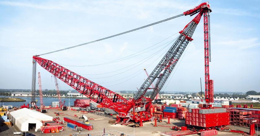 Кран Mammoet SK6000 в Нидерландах Кран Mammoet SK6000 в Нидерландах