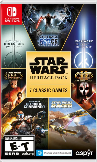 Un beau cadeau pour les fans : une édition physique du Star Wars Heritage Pack a été annoncée pour la Nintendo Switch. Elle comprendra sept jeux de la série emblématique.-2 Un beau cadeau pour les fans : une édition physique du Star Wars Heritage Pack a été annoncée pour la Nintendo Switch. Elle comprendra sept jeux de la série emblématique.-2