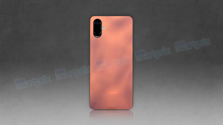 Rendu du Samsung Galaxy F06 en couleur orange Rendu du Samsung Galaxy F06 en couleur orange
