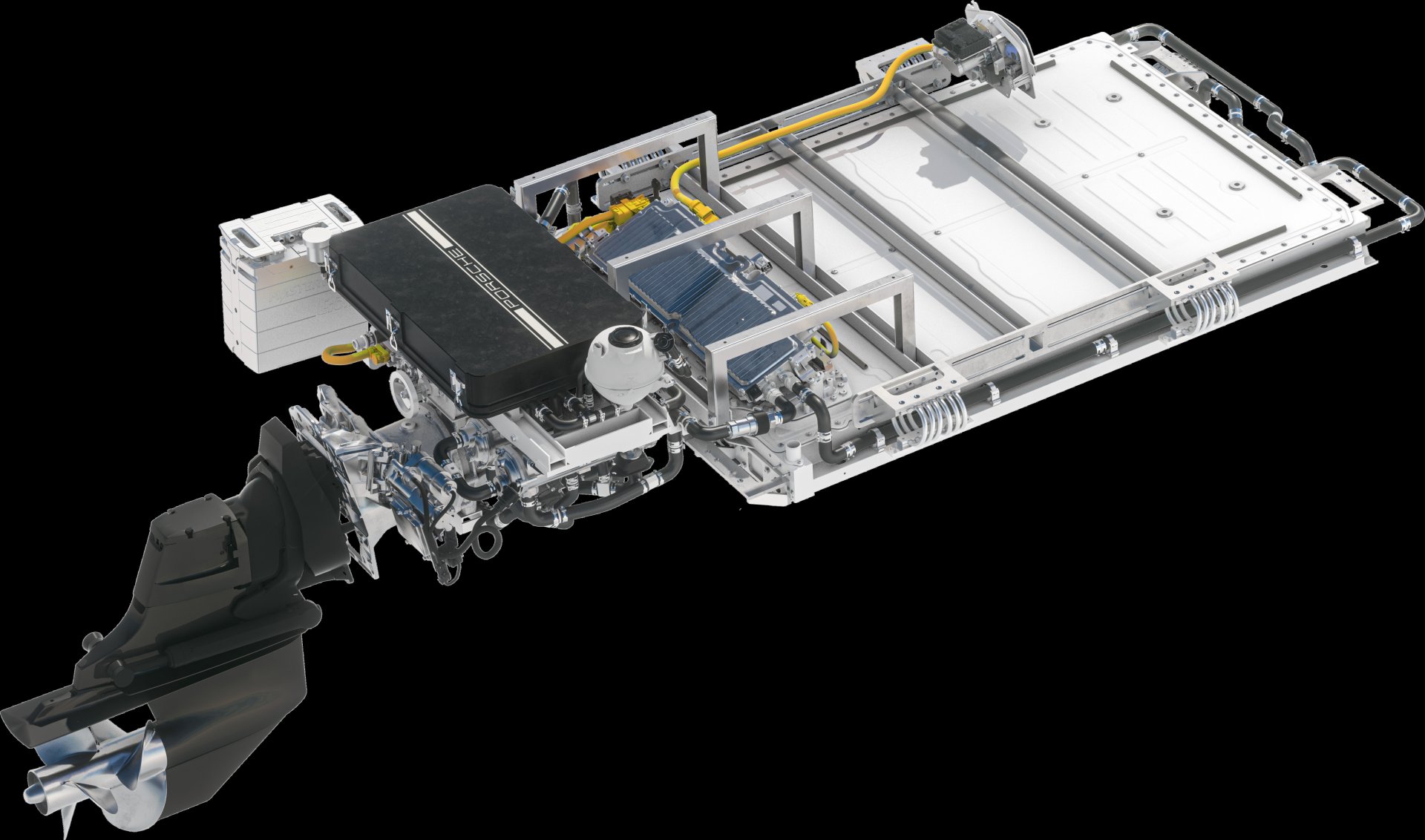 Système de propulsion électrique du Frauscher x Porsche 850 Fantom