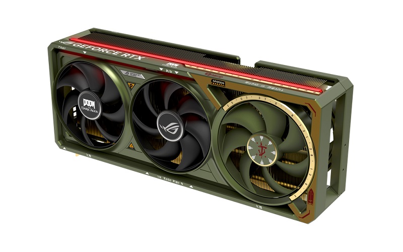 Ventilateurs de la carte graphique ROG Astral GeForce RTX 5080 DOOM Edition Ventilateurs de la carte graphique ROG Astral GeForce RTX 5080 DOOM Edition