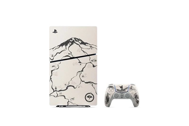PlayStation 5 Édition Limitée Noire dans le style Sumi-e PlayStation 5 Édition Limitée Noire dans le style Sumi-e