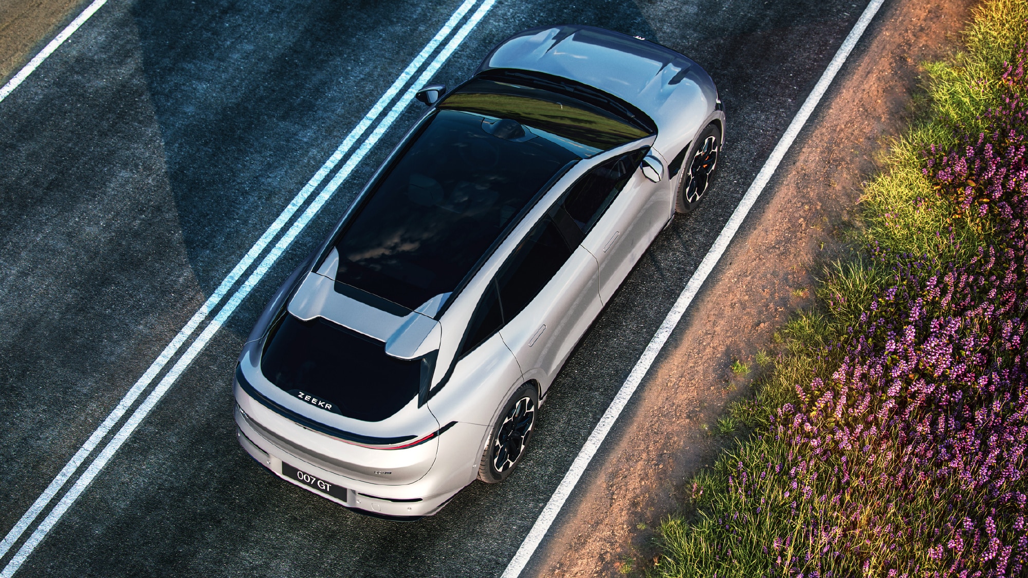 Vue arrière du Zeekr 7 GT Vue arrière du Zeekr 7 GT