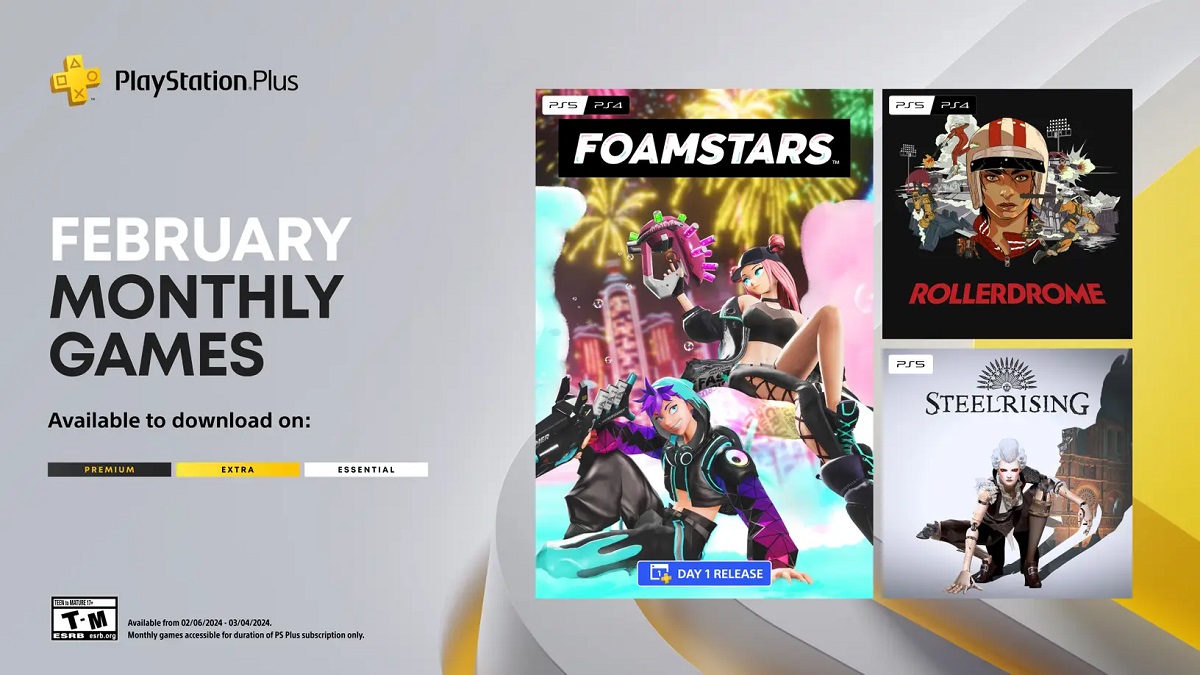 Les abonnés PS Plus auront accès à trois jeux en février : Foamstars, Rollerdrome et Steelrising. Les abonnés PS Plus auront accès à trois jeux en février : Foamstars, Rollerdrome et Steelrising.