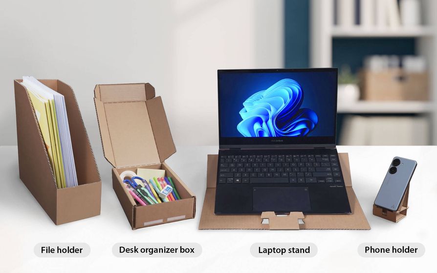 Emballage des moniteurs Asus. Illustration : Asus Emballage des moniteurs Asus
