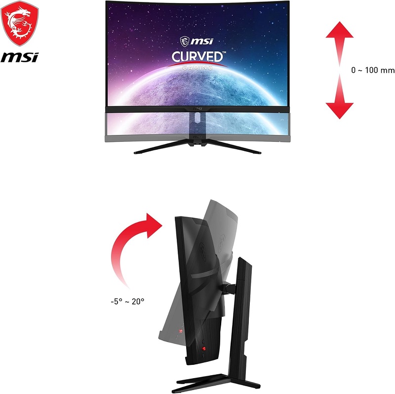 Moniteur MSI MPG 325CQRXF dans l'habitacle Moniteur MSI MPG 325CQRXF dans l'habitacle