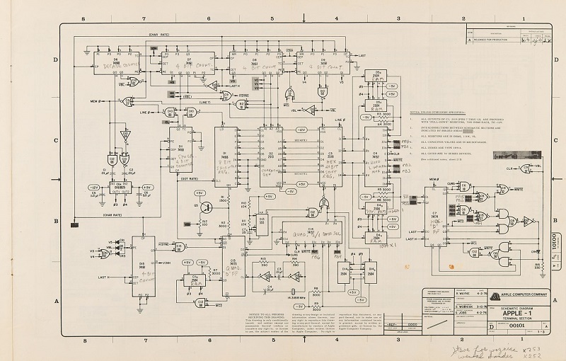 Un vieil ordinateur Apple-1. Un vieil ordinateur Apple-1.