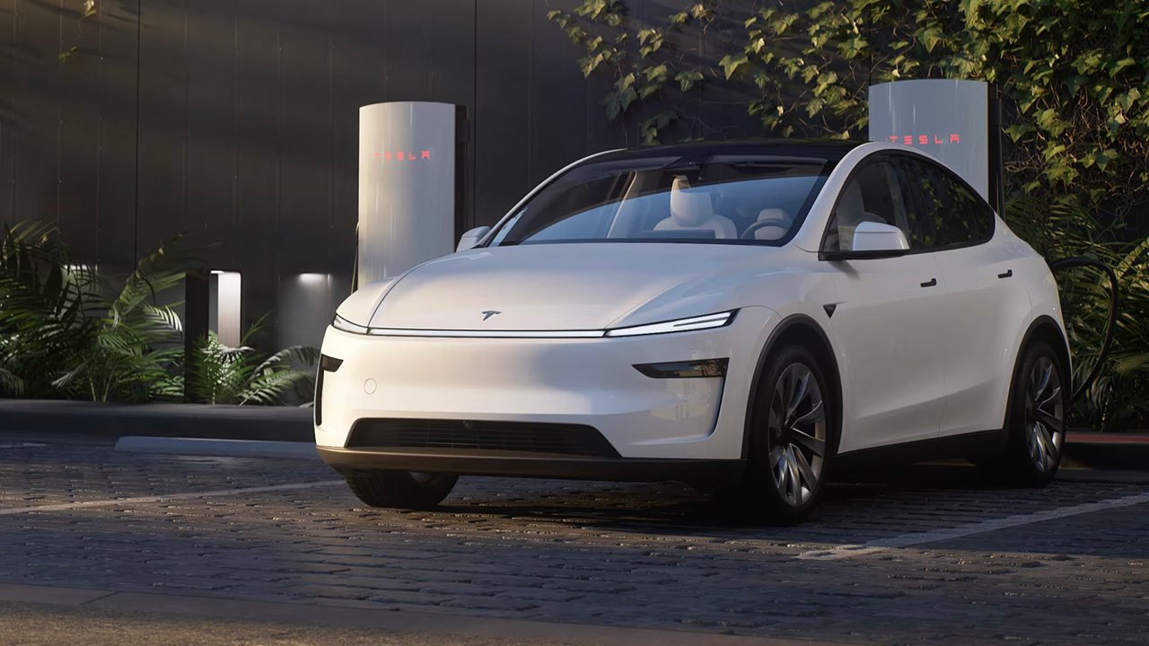 La Tesla Model Y mise à jour - vue de face La Tesla Model Y mise à jour - vue de face