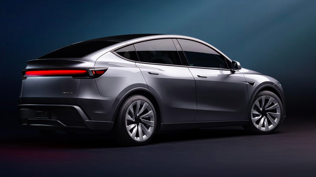 La Tesla Model Y mise à jour - vue arrière La Tesla Model Y mise à jour - vue arrière