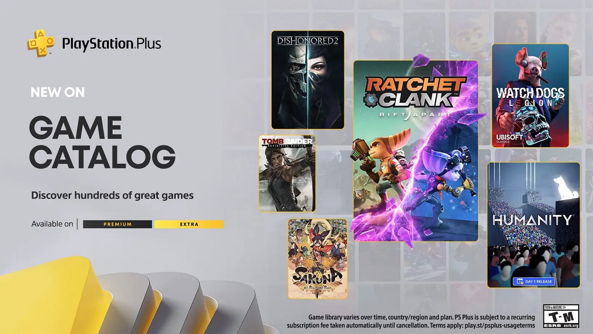 Une belle sélection de jeux attend les abonnés PlayStation Plus Extra et Premium en mai. Le catalogue comprend la trilogie Tomb Raider, Dishonored 2 et Ratchet & Clank : Rift Apart Une belle sélection de jeux attend les abonnés PlayStation Plus Extra et Premium en mai. Le catalogue comprend la trilogie Tomb Raider, Dishonored 2 et Ratchet & Clank : Rift Apart