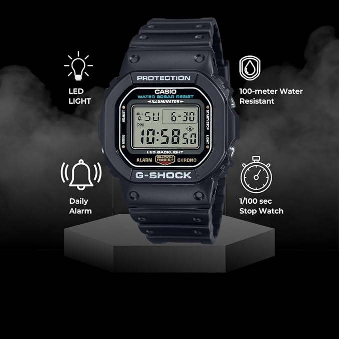 Casio G-Shock DW5600UE en arrière-plan Casio G-Shock DW5600UE en arrière-plan