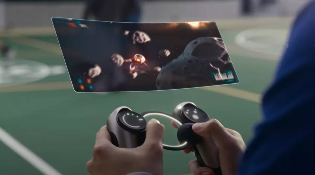 Un aperçu du futur : Sony a montré à quoi pourraient ressembler les manettes de jeu, les smartphones, les casques VR, le cinéma en 3D et la technologie des jeux dans dix ans. Un aperçu du futur : Sony a montré à quoi pourraient ressembler les manettes de jeu, les smartphones, les casques VR, le cinéma en 3D et la technologie des jeux dans dix ans.