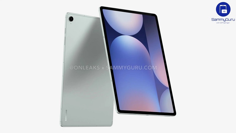 Rendu CAO de la Galaxy Tab S10 FE+ Rendu CAO de la Galaxy Tab S10 FE+