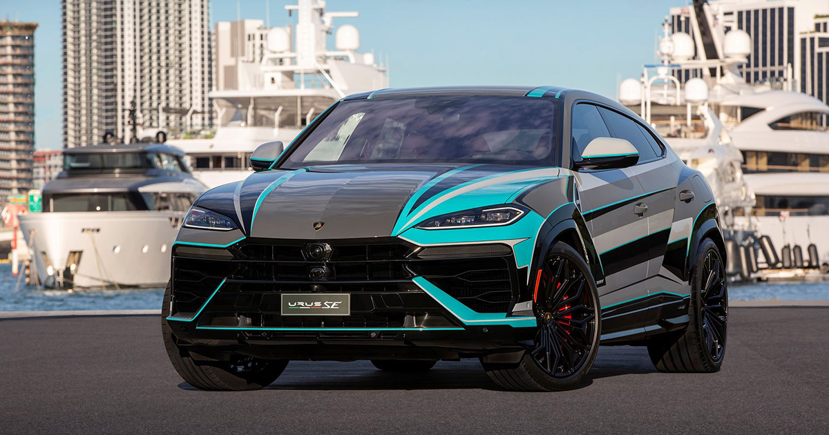 Lamborghini Urus SE peinte par un designer unique à Art Basel Lamborghini Urus SE peinte par un designer unique à Art Basel