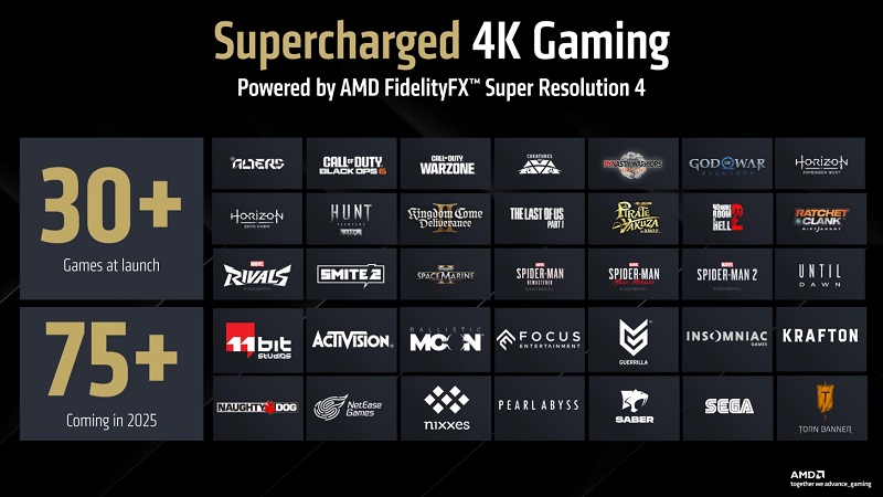 Titre de l'image Démonstration de la technologie AMD FSR 4