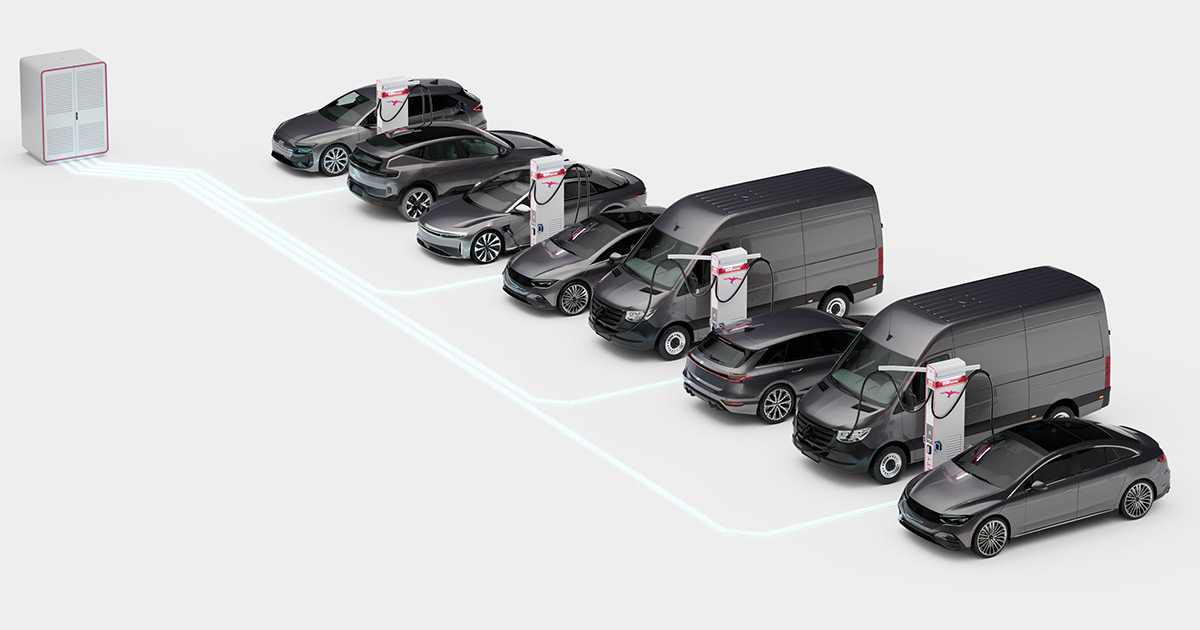 Charge d’un véhicule électrique à Ionity Charge d’un véhicule électrique à Ionity