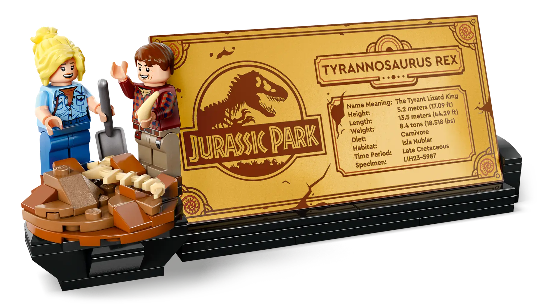 Panneau d'information et support pour T-Rex Panneau d'information et support pour T-Rex