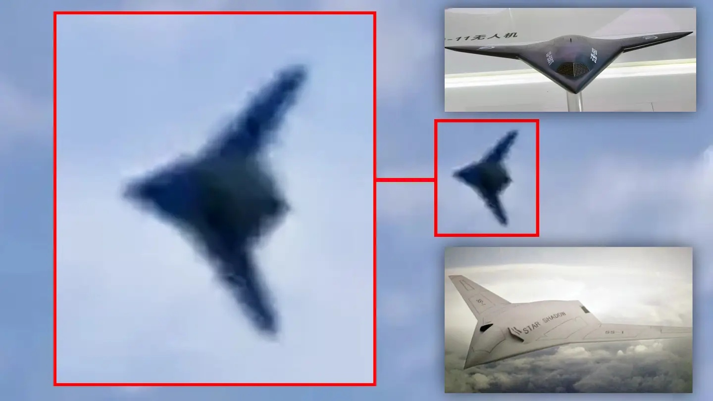 Un mystérieux drone furtif similaire au Northrop Grumman X-47B a été repéré en Chine. Il existe trois versions de ce qu'il pourrait être. Un mystérieux drone furtif similaire au Northrop Grumman X-47B a été repéré en Chine. Il existe trois versions de ce qu'il pourrait être.