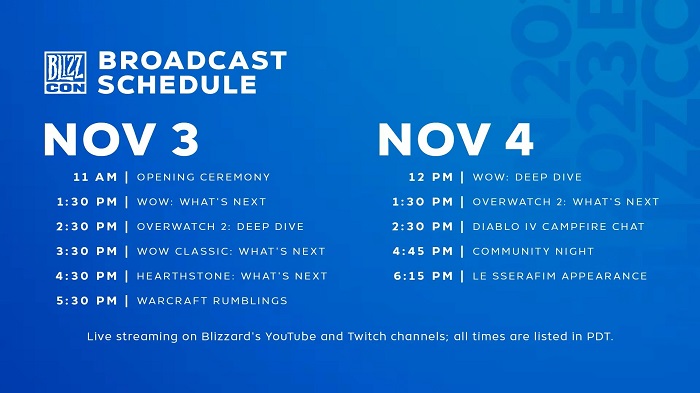 Une célébration pour les fans des jeux de Blizzard s'annonce ! Le programme des festivités de la BlizzCon, qui se déroulera sur deux jours pleins d'action, a été dévoilé.-2 Une célébration pour les fans des jeux de Blizzard s'annonce ! Le programme des festivités de la BlizzCon, qui se déroulera sur deux jours pleins d'action, a été dévoilé.-2