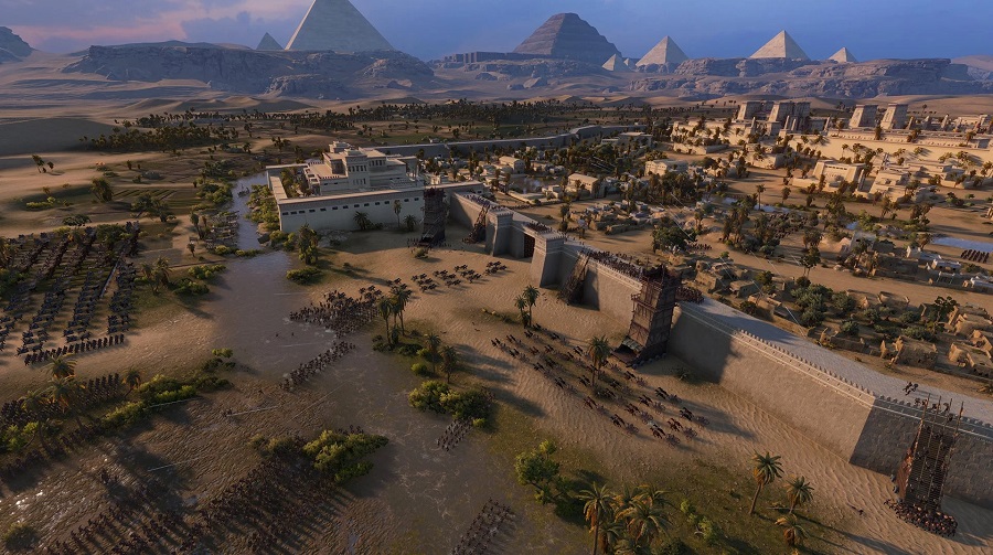 Les premières captures d'écran de Total War : Pharaoh montrent la majestueuse cité de l'Égypte ancienne et le spectaculaire paysage désertique sablonneux.-6 Les premières captures d'écran de Total War : Pharaoh montrent la majestueuse cité de l'Égypte ancienne et le spectaculaire paysage désertique sablonneux.-6